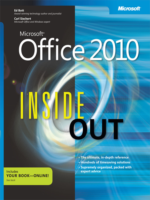 Title details for Microsoft® Office 2010 Inside Out by Ed Bott - Available